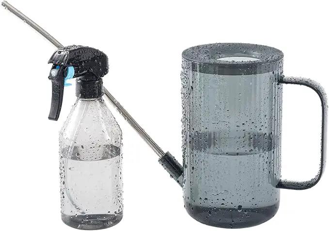 Indoor Plant Watering Can(34oz), Watering Can for Indoor Plants, Flowers, Succulents, with Plant Mister Spray Bottle(10oz) by GreenHaven Gardens