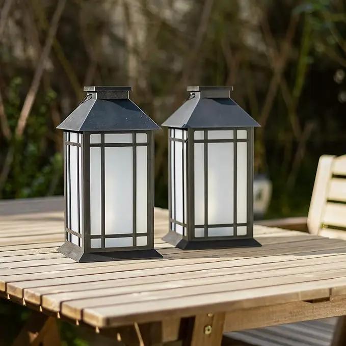13-Inch IP65 Waterproof Battery-Powered Outdoor Lantern with Led Flameless Candle and 6-Hour Timer - Decorative Lantern for Patio & Garden(2 Pack) by GreenHaven Gardens
