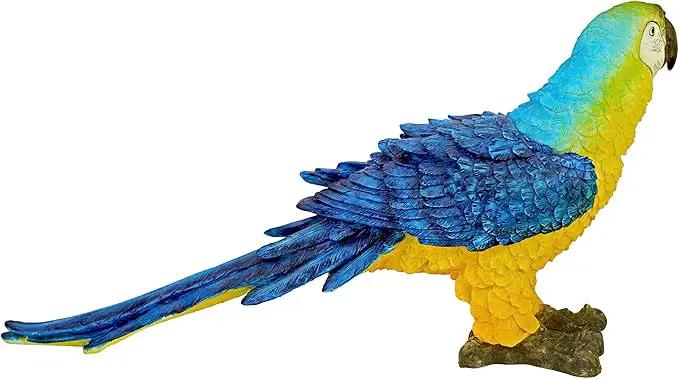 Design Toscano Mortimer the Macaw Tropical Parrot Statue by GreenHaven Gardens
