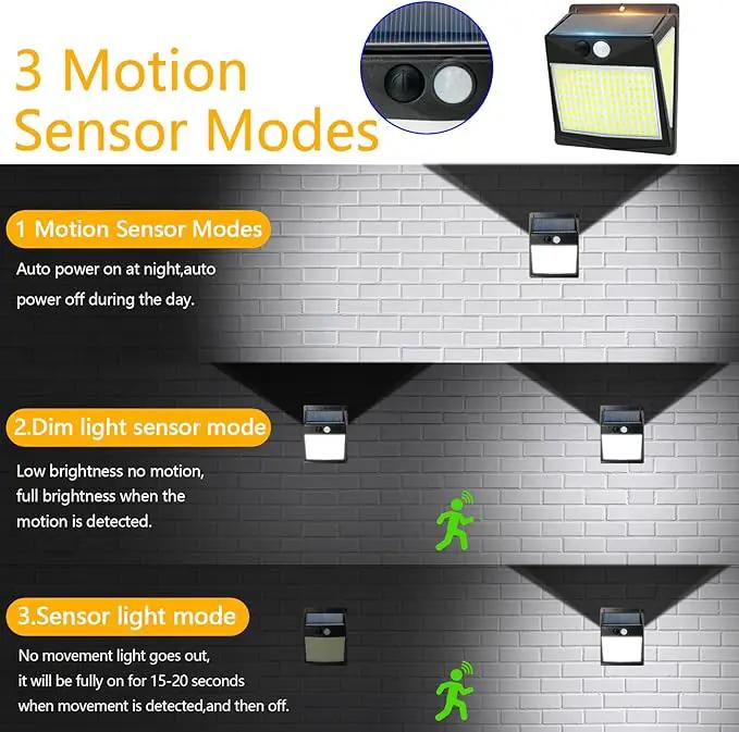 Solar Lights Outdoor 238 LED, 270° Wide Angle Motion Sensor Lights with 3 Modes, IP65 Waterproof Solar Powered Wall Lights for Yard Garden, Patio, Driveway(2 Pack) by GreenHaven Gardens