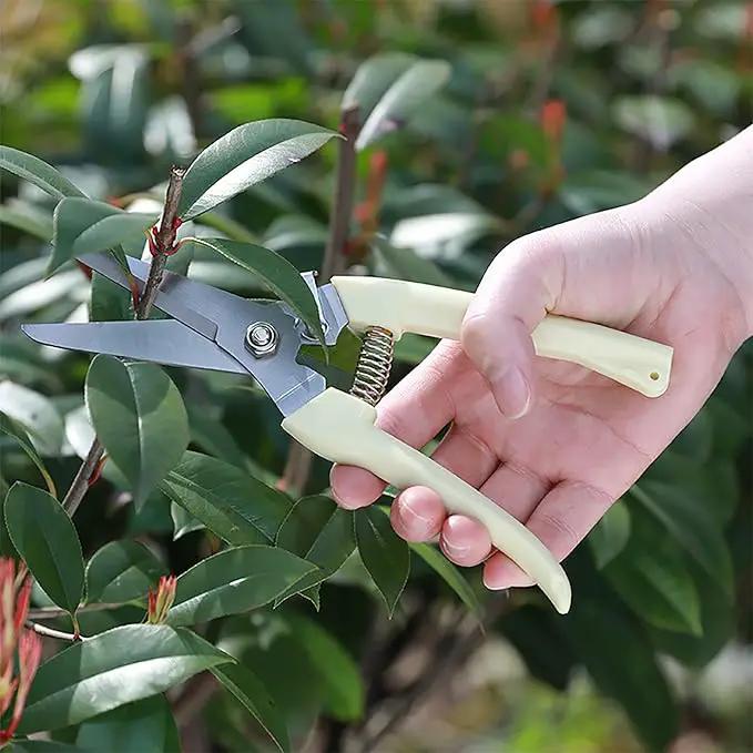 BUGUI Lightweight Garden Scissors - 7.5" Straight Blade Gardening Tool, Sharp Flower Shears for Cutting Flowers, Trimming Plants, Bonsai, Fruits Picking by GreenHaven Gardens