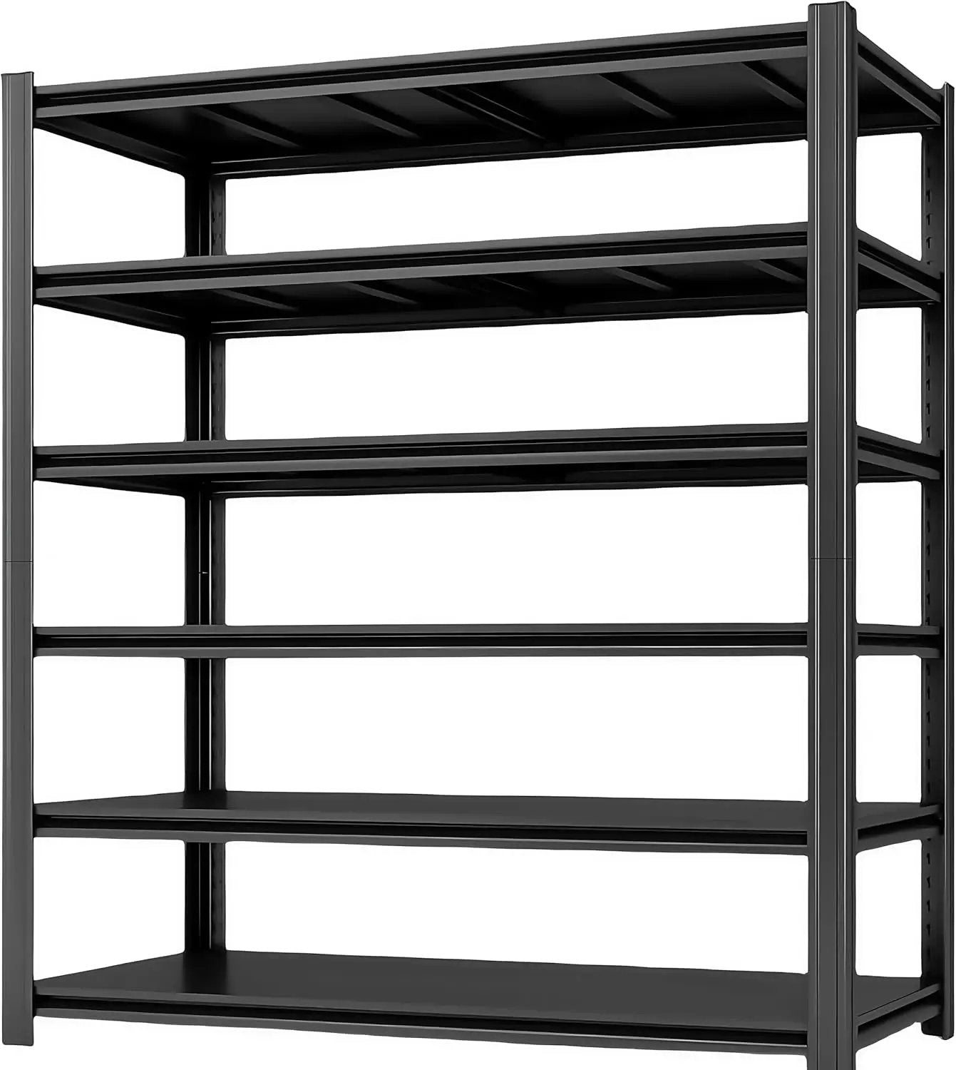 6-Tier 55" W x 24" D x 84" H Garage Shelving 3500LBS Storage Shelves Heavy Duty Metal Shelf Unit Adjustable Basement Industrial Storage Racks (6T-84 * 55 * 24) by GreenHaven Gardens