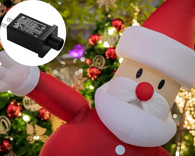 Replacement Yard Inflatable Adapter Power Supply Adaptor - 12V 1.0A 8Pcs - Inflatable Plug Replacement Class 2 Power Supply - for Christmas Tree Light/Thanksgiving Yard Blow Up Decorations by GreenHaven Gardens