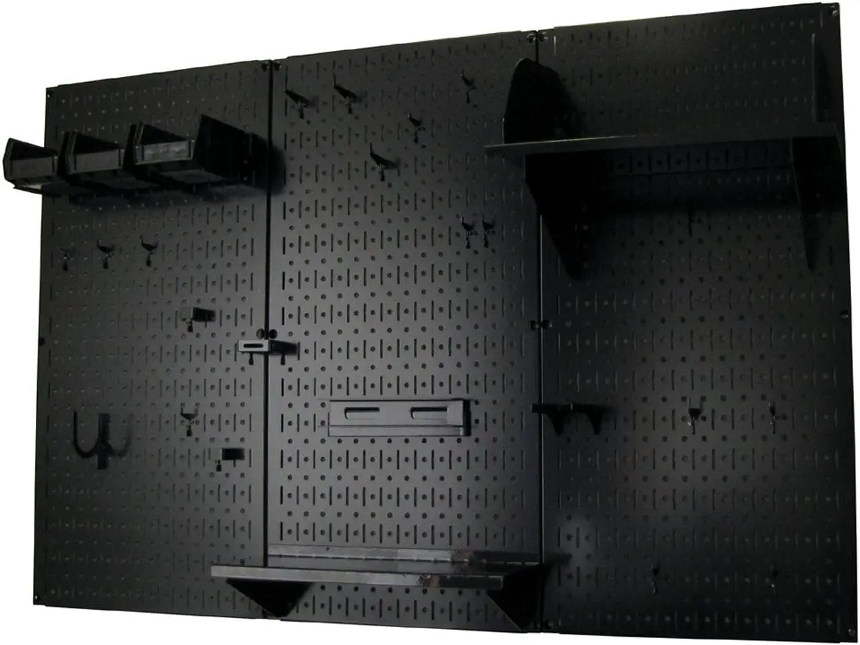 Pegboard Organizer Wall Control Metal Pegboard Tool Storage Kit with Accessories by GreenHaven Gardens