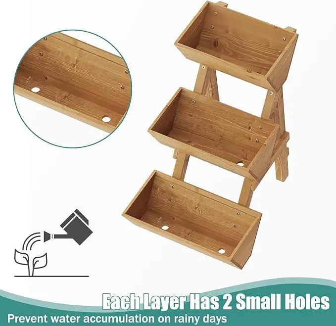 Small Raised Garden Bed, 3 Tier Vertical Garden Planter for Indoor & Outdoor, Raised Planter Box with Legs by GreenHaven Gardens