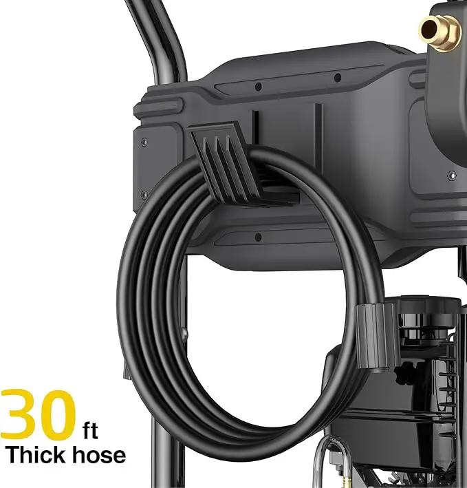 BLUBERY 3500 PSI Gas Pressure Washer, 2.6 GPM Heavy Duty High Power Washer, 30Ft Pressure Hose&Soap Tank,5 Pressure Nozzles,Black by GreenHaven Gardens