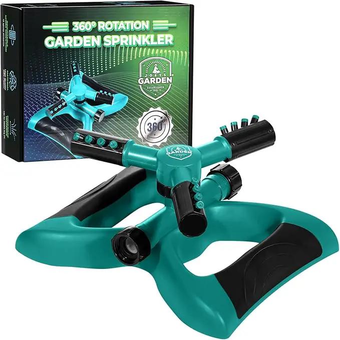 Joeys Sprinkler for Yard, Rotating Garden Sprinkler for Large Area Coverage, Lawn and Yard Sprinklers (Green) by GreenHaven Gardens