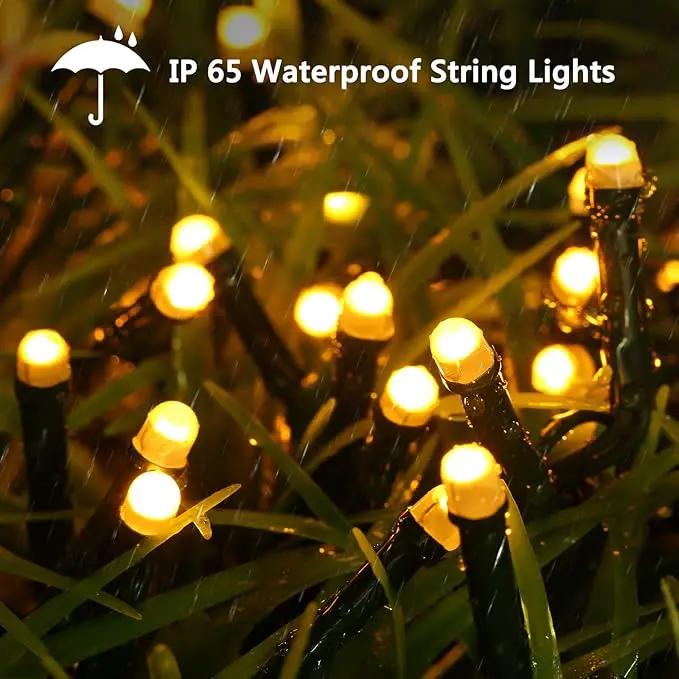 Toodour Solar Christmas Lights, 121ft 350 LED 8 Modes Solar String Lights, Waterproof Solar Outdoor Christmas Lights for Garden, Patio, Holiday, Party, Balcony, Christmas Decorations (Warm White) by GreenHaven Gardens