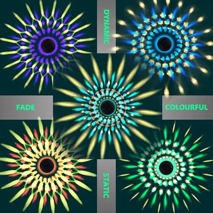 Solar Outdoor Lights,6 Pack Dream Dynamic Solar Pathway Lights,Waterproof Color Changing Solar Walkway Lights Maintain 10 Hours of Lighting for Garden, Landscape, Path, Yard, Patio, Driveway by GreenHaven Gardens
