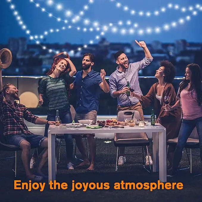 QITONG 4 Pack White Solar Fairy Lights, Each 33ft 100 LED String Light Outdoor Waterproof, 8 Modes Silver Wire Solar Twinkle Lights by GreenHaven Gardens