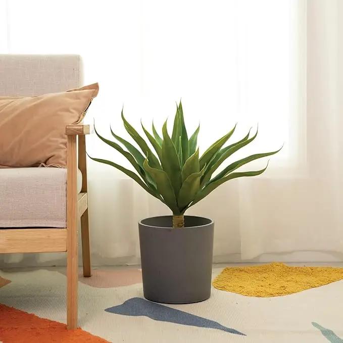 Velener Fake Agave Artificial Plant: Unpotted Fake Plant for Room Decor, UV Resistant Faux Agave Plant for Outdoor/Indoor Decor, 22 inches, 2 Pack by GreenHaven Gardens