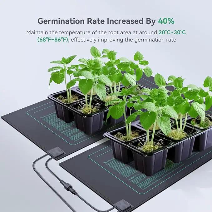 LUXBIRD 6 Pack Daisy Chain Seedling Heat Mats for Indoor Plants, Greenhouses, Germination, Hydroponic Garden, IP67 Waterproof Durable (LB-HMDC-06) by GreenHaven Gardens