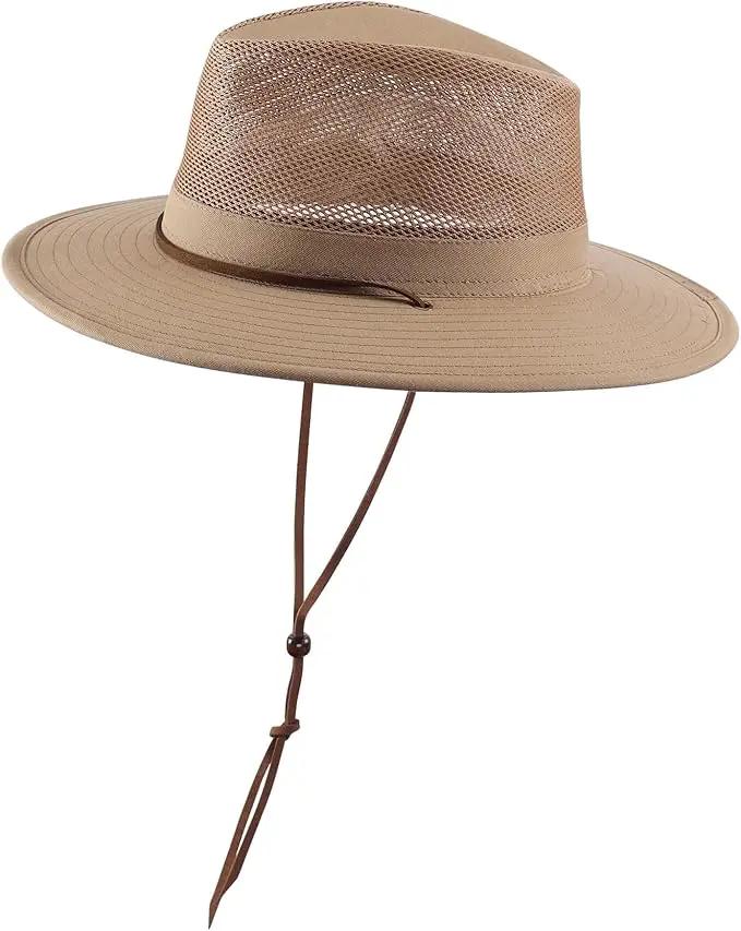 Home Prefer Cotton Summer Fedora Hat Wide Brim Sun Hats for Men Women UPF 50+ Sun Protection Cap for Fishing Hiking by GreenHaven Gardens