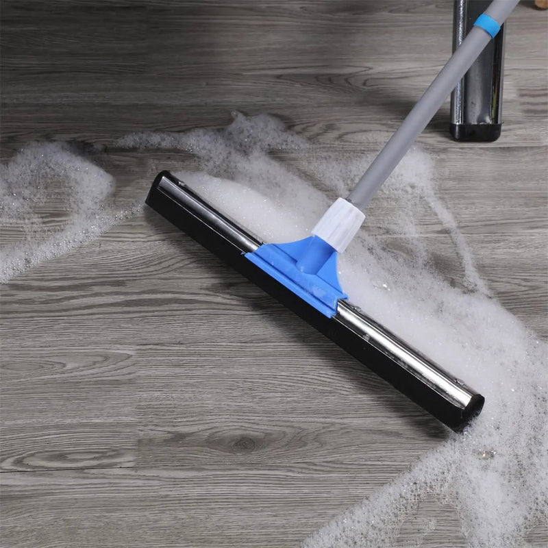 Floor Squeegee for Concrete Floor - 50" Squeegee Broom with Long Handle for Tile Floor, Heavy Duty Foam Floor Water Wiper for Garage, Shower, Kitchen, Windows, Glass, Carpet and Pet Hair by GreenHaven Gardens