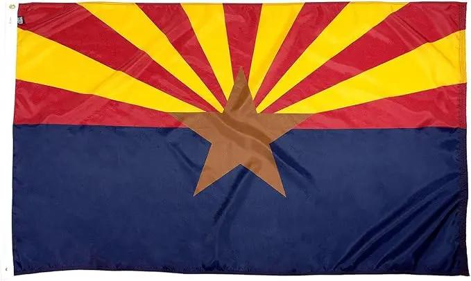 FlagSource Arizona Nylon State Flag, Made in the USA, 3x5' by GreenHaven Gardens