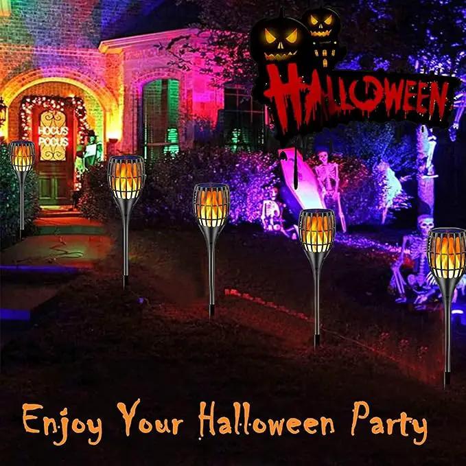 Solar Lights Outdoor, 43" Flickering Flames Torch Light Solar Garden Lights Waterproof Landscape Lighting Dusk to Dawn Auto On/Off Security Torch Light for Yard Patio Driveway, 4Pack by GreenHaven Gardens