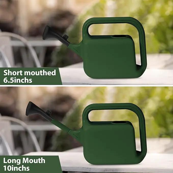 Outdoor Watering Can for Plants Indoor Watering Can for Houseplants 3/4 Gallon 3L (Green) by GreenHaven Gardens