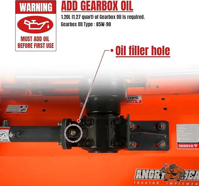 72'' PTO Flail Mower with Hydraulic Side Shift 3 Point 45-85hp, NAM72H by GreenHaven Gardens