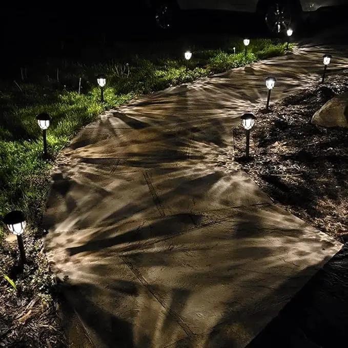 10 Pack Solar Lights Outdoor Decorative Garden Yard Lights for Pathway Walkway Sidewalk Driveway. (Brown, Warm White) by GreenHaven Gardens