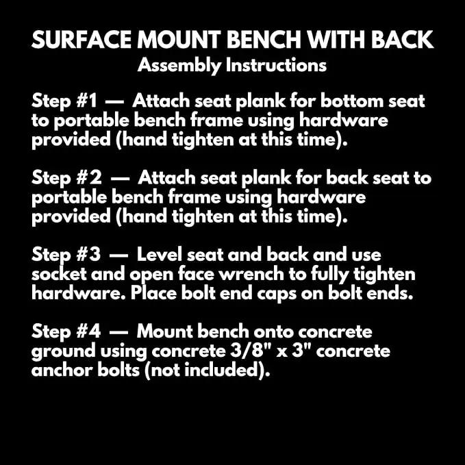Coated Outdoor Furniture Heavy-Duty Outdoor Bench Thermoplastic Coated, Expanded Metal, Commercial-Grade Seating, Made in America (Surface with Back, 6 Ft, Textured Grey) by GreenHaven Gardens