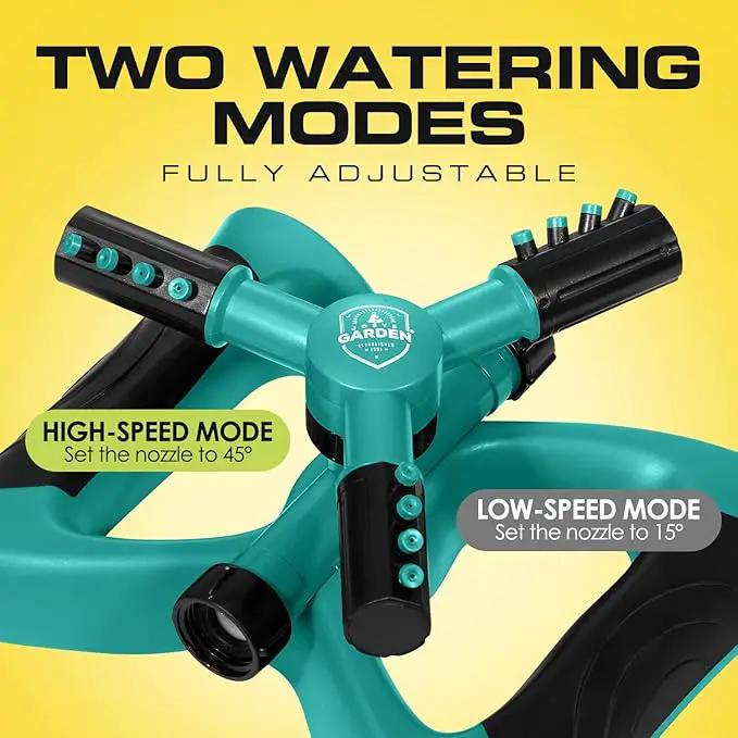 Joeys Sprinkler for Yard, Rotating Garden Sprinkler for Large Area Coverage, Lawn and Yard Sprinklers (Green) by GreenHaven Gardens