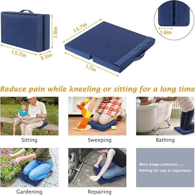 ikkle Garden Kneeler and Seat Heavy Duty Garden Stool, Upgraded Gardening Kneeler Bench, Thicker Wider Kneeling Pad, Garden for Seniors by GreenHaven Gardens