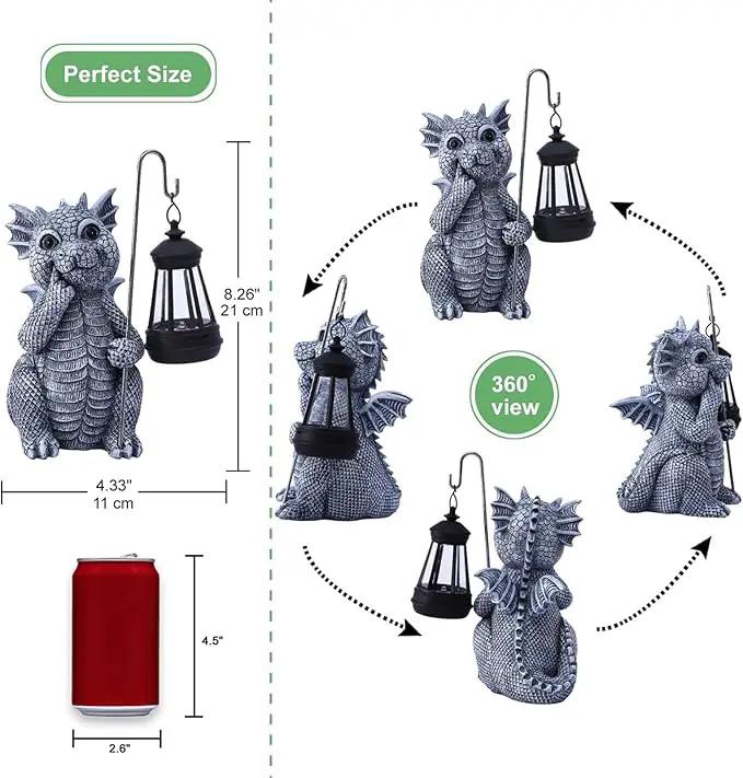 Solar Garden Decor Statues Figurine: Garden Art for Patio Balcony Yard Lawn - Unique Christmas Birthdays Gifts for Mom Grandma Women Wife Sister by GreenHaven Gardens