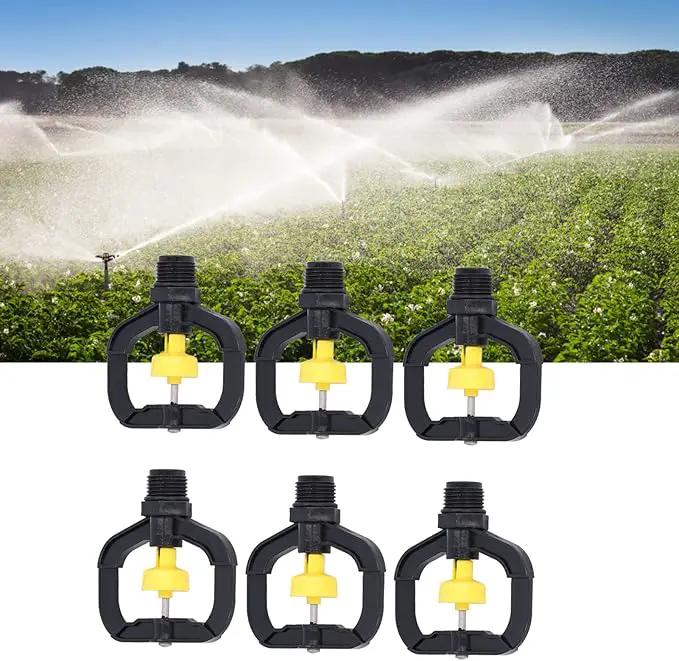 G1/2 Male Thread Rotating Irrigation Sprinkler, 12pcs Misting Spray Nozzle, Plastic Spray Nozzle Misting Nozzle Atomizing Micro Sprinkler for Garden Yard Lawn Watering Sprinkling by GreenHaven Gardens