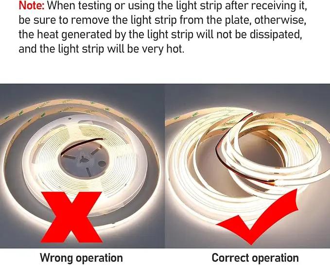 15M/49.2ft 24V COB LED Strip Light Waterproof IP65 Natural White 4000K Uniform Glow 5760LEDs CRI 93+ Flexible LED Tape Lights for DIY Cabinet Bedroom Kitchen Home Decor(No Power Supply) by GreenHaven Gardens