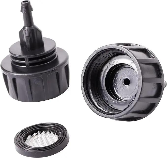 Inner 3/4 inch to Single 1/4 Pipe Joint with Four Black Strainer 6-Point Washers，Garden Irrigation System Used in Gardens,Lawns by GreenHaven Gardens