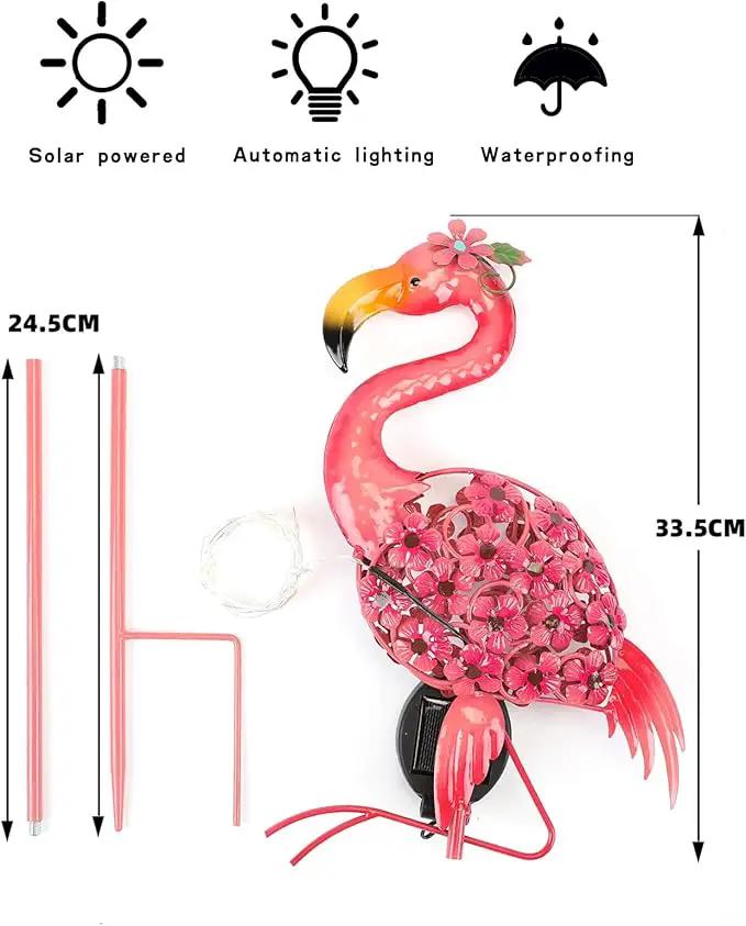 Flamingo Decor-Solar Garden Decor,Pink Flamingos for Yard-Patio Lawn Balcony Backyard Decorations,Flamingo Birthday Gifts for Women by GreenHaven Gardens