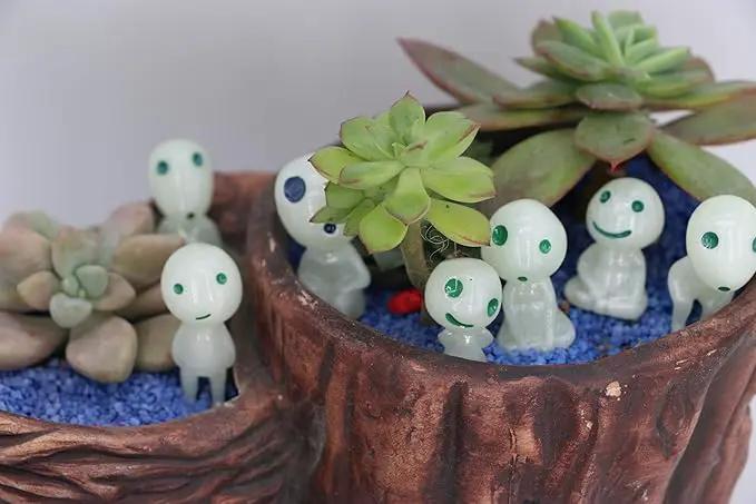 Fairy Garden Accessories Tree Elves Easter Egg Fillers Glow in Dark Basket Stuffers Garden Alien Decor Miniature for Micro Landscape Outdoor Status Patio Lawn Yard Kit by GreenHaven Gardens