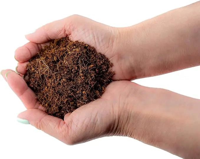 Premium Organic Coconut Coir Mix for Home Gardening - All Natural Soil Amendment - PH Balanced and Double Washed Coco Coir by Gardenera (2 Quart Bag) by GreenHaven Gardens