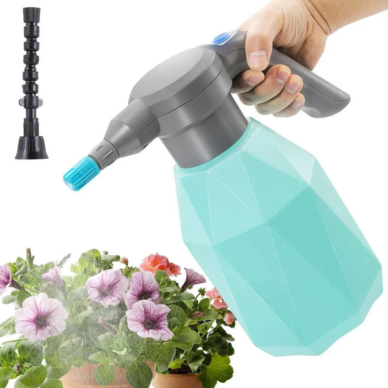 0.5 Gallon Electric Spray Bottle Plant Mister for Indoor/Outdoor Plants, 2L Automatic Watering Can Rechargeable Battery Powered Sprayer with Adjustable Spout for Garden, Fertilizing, Cleaning by GreenHaven Gardens