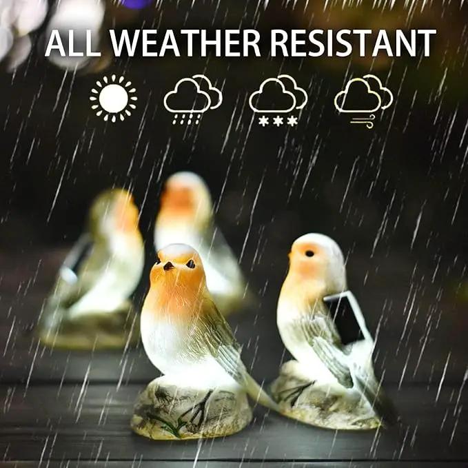 Solar Garden Outdoor Statues Bird Lights, Cute Birds Garden Decor for Outside, Christmas Birthday Gifts for Women, Unique Mother Grandma Housewarming Gifts and Yard Decoration by GreenHaven Gardens