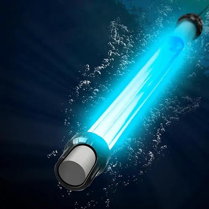 55W Aquarium UV Light for 500-5000 Gallon, UV Pond Light for Koi Pond, Swimming Pool, Spa, Large Fish Tank, Cold Plunge UV Light for Pond Algae Control by GreenHaven Gardens