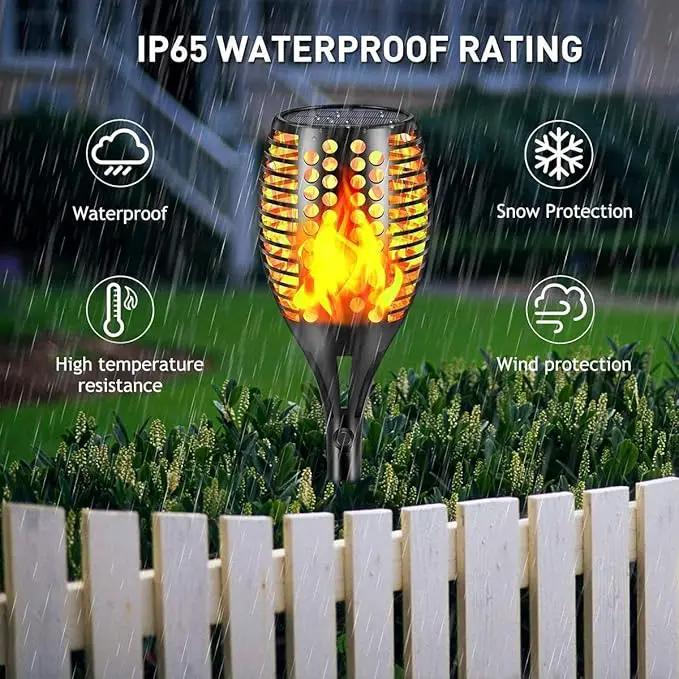 Solar Lights Outdoor, 43" Waterproof Flickering Flames Torch Lights, Solar Landscape Decoration Lighting Auto On/Off Pathway Lights for Garden Patio Yard Christmas, 2 Packs by GreenHaven Gardens