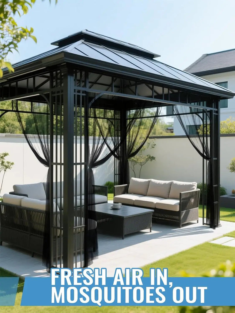 65x10ft Extra Large Mosquito Net, Mesh Netting for Garden Skin and Plants Protection, Patio Bird Bug Screen, Black by GreenHaven Gardens