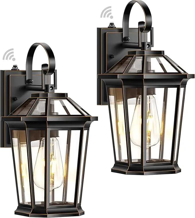 VIANIS Dusk to Dawn Exterior Light Fixture, Waterproof Outdoor Wall Sconce Porch Light for House, 100% Anti-Rust Aluminum Outside House Lights, Farmhouse Coach Lantern for Garage, Front Door 2Pcs by GreenHaven Gardens