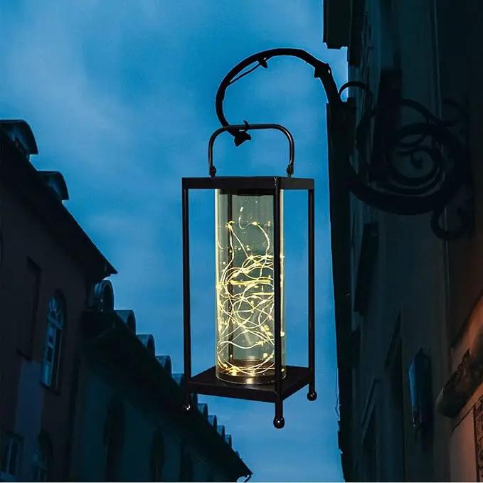 Solar Lanterns Outdoor Hanging - Solar Table Lights Waterproof Landscape Lights - Fairy Lights with 36 Warm White LED Designs for Outdoor Tabletop Patio Garden Yard and Pathway Decoration(1 Pack) by GreenHaven Gardens