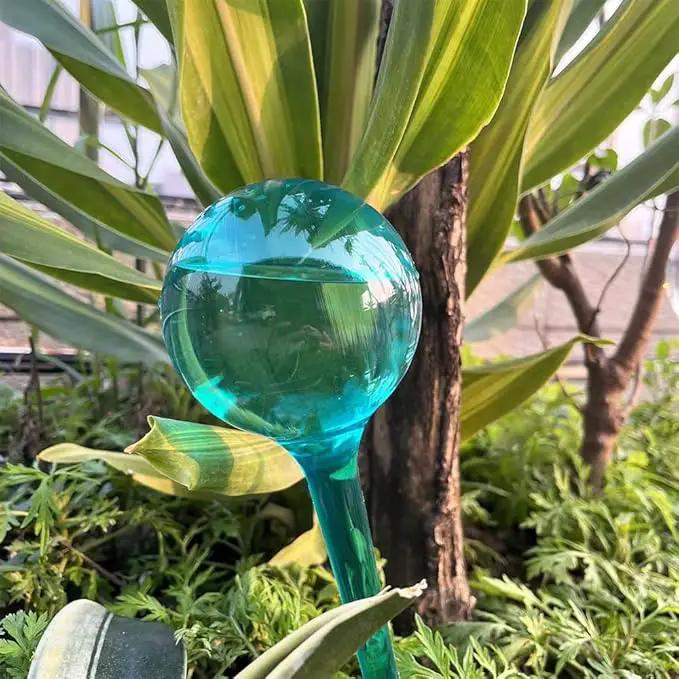 Plant Watering Stakes, Large 12pcs Flower Automatic Watering Bulbs, Plastic Plant Flower Self Watering Globes, Garden Self Watering Planter Insert for Daily Watering by GreenHaven Gardens