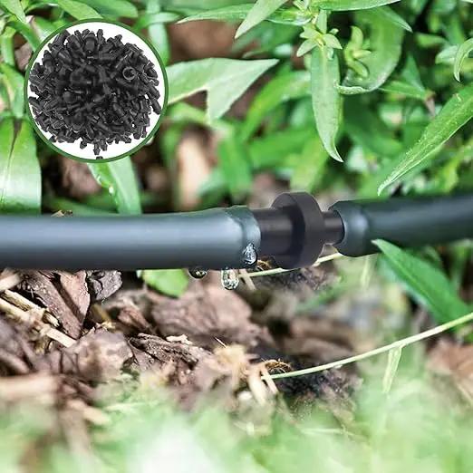 50PCS Drip Line Plugs Drip Irrigation 1/4" Barbed Tubing End Plugs, Tubing End Cap Irrigation Stopper Goof-Hole Plugs Drip for Sprinkler Systems 1/4 Drip Irrigation Fittings Plugs Connectors by GreenHaven Gardens