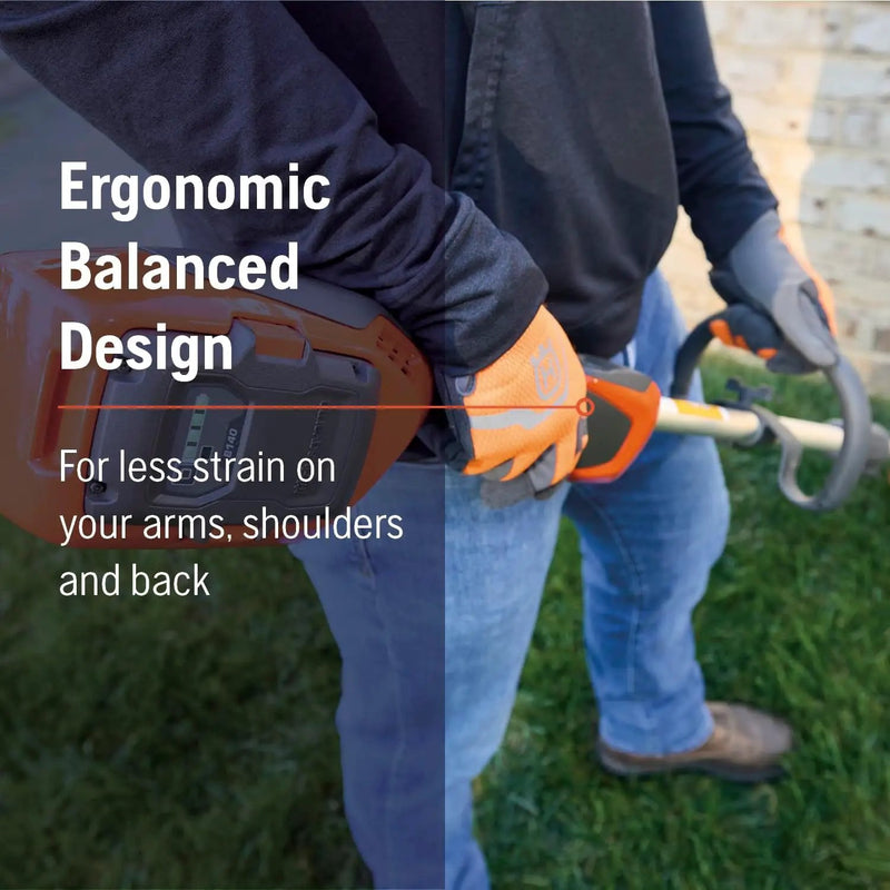 Husqvarna 110iL FLXi Cordless Grass Trimmer and Edger, Attachment Capable Battery Weed Trimmer with 4 Ah Battery and Charger Included, Extension Pole for Longer Reach by GreenHaven Gardens