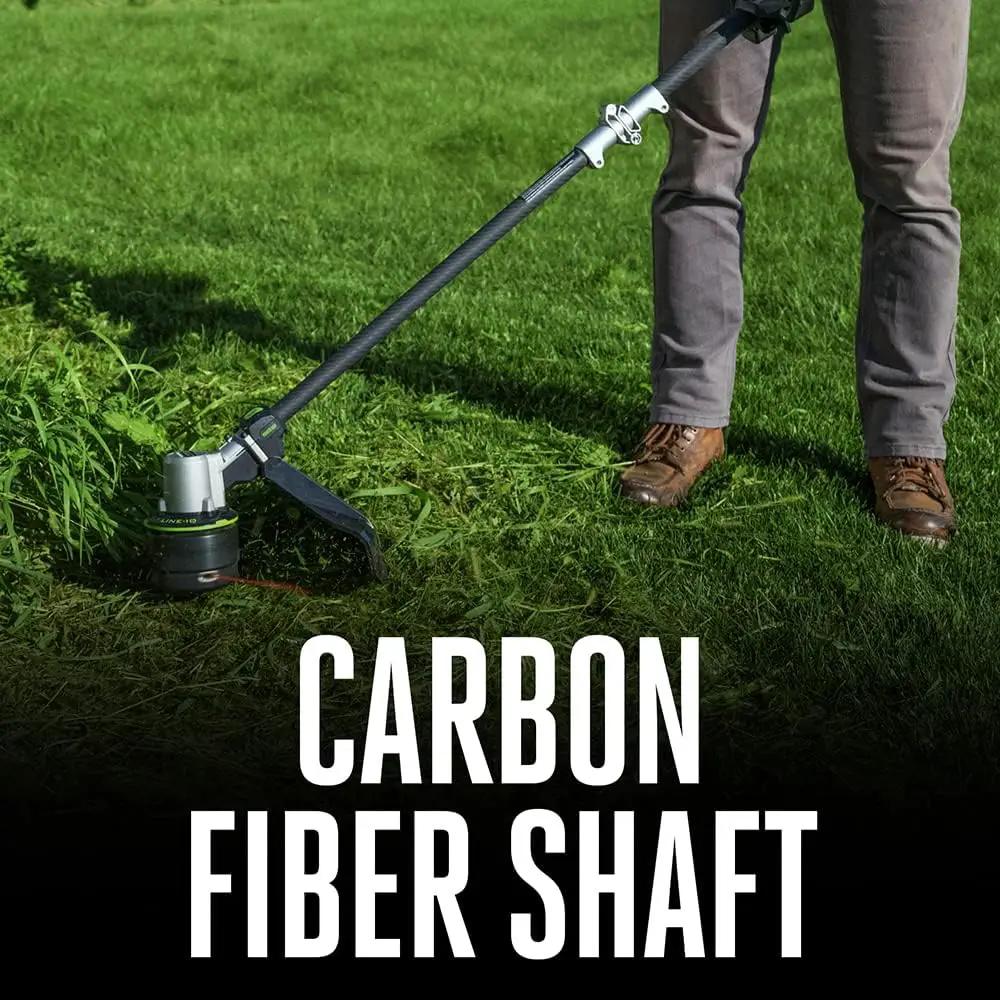 EGO POWER+ String Trimmer, Battery Powered, 16" Trimmer for Weeds and Grass with POWERLOAD, LINE IQ, Telescopic Carbon Fiber Shaft, Includes 56V 4.0Ah Battery and Charger - ST1623T by GreenHaven Gardens