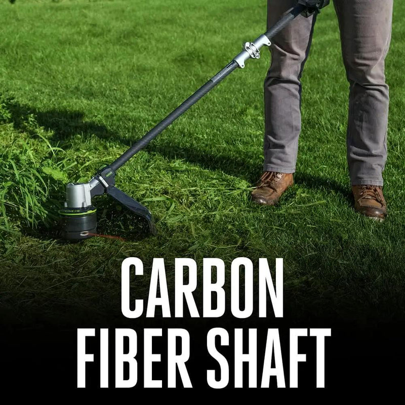 EGO POWER+ String Trimmer, Battery Powered, 16" Trimmer for Weeds and Grass with POWERLOAD, LINE IQ, Telescopic Carbon Fiber Shaft, Battery and Charger Not Included - ST1620T by GreenHaven Gardens