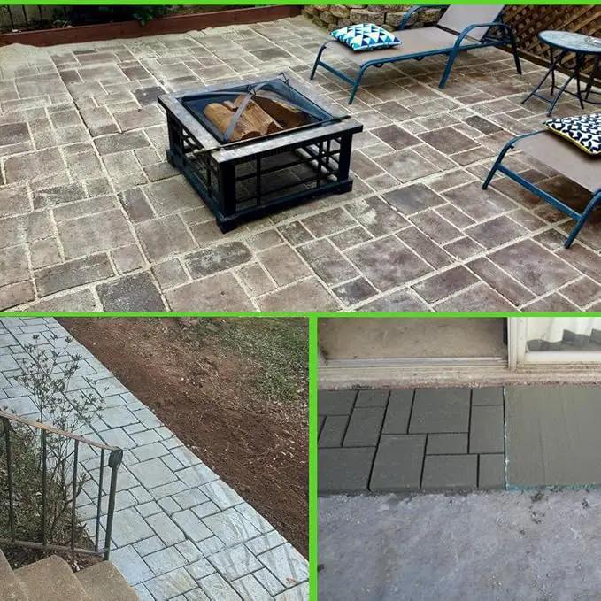 CJGQ 20"x20"x1.8" Plus Size Walk Maker Reusable Concrete Path Maker Molds Stepping Stone Paver Lawn Patio Yard Garden DIY Walkway Pavement Paving Moulds (8-Grid) by GreenHaven Gardens