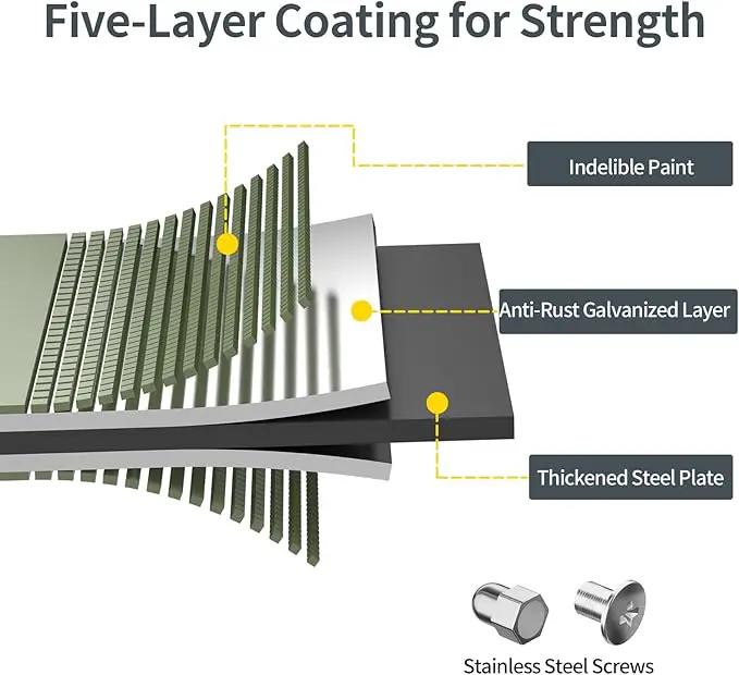 Kesfitt Raised Garden Bed Kit,Outdoor Galvanized Planter Raised Boxes with Safety Edging and Gloves,Large Metal Raised Garden Beds for Gardening Vegetables,Fruits,Flower(4x2x1FT) by GreenHaven Gardens