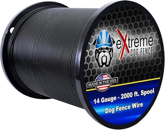 Extreme Dog Fence Industrial Grade Dog Fence Wire - 2000 Feet of Thickest Longest Lasting Electric Dog Fence Wire Available -14 Gauge (AWG) UV Resistant and Submersible by GreenHaven Gardens