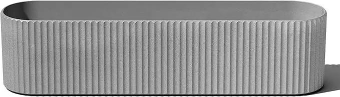 Veradek Demi Series Window Box Planter - Long Planter Box for Windowsill/Balcony | Durable Plastic-Stone Composite Material | Modern Décor for Flowers/Herbs by GreenHaven Gardens