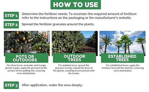 Avocado & Citrus Tree Fertilizer for Indoor & Outdoor Plants | Quick-Release Nitrogen - Citrus Fertilizer (3 Quarts) by GreenHaven Gardens